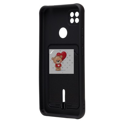 Чехол-накладка для Xiaomi Redmi 9C (черный) - SC304 с картхолдером Чехол-накладка для Xiaomi Redmi 9C (черный) - SC304 с картхолдером