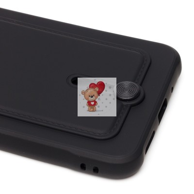 Чехол-накладка для Xiaomi Redmi 9C (черный) - SC304 с картхолдером Чехол-накладка для Xiaomi Redmi 9C (черный) - SC304 с картхолдером