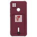 Чехол-накладка для Xiaomi Redmi 9C (бордовый) - SC304 с картхолдером