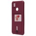 Чехол-накладка для Xiaomi Redmi 9C (бордовый) - SC304 с картхолдером Чехол-накладка для Xiaomi Redmi 9C (бордовый) - SC304 с картхолдером