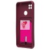 Чехол-накладка для Xiaomi Redmi 9C (бордовый) - SC304 с картхолдером Чехол-накладка для Xiaomi Redmi 9C (бордовый) - SC304 с картхолдером