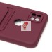 Чехол-накладка для Xiaomi Redmi 9C (бордовый) - SC304 с картхолдером Чехол-накладка для Xiaomi Redmi 9C (бордовый) - SC304 с картхолдером