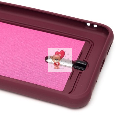 Чехол-накладка для Xiaomi Redmi 9C (бордовый) - SC304 с картхолдером Чехол-накладка для Xiaomi Redmi 9C (бордовый) - SC304 с картхолдером