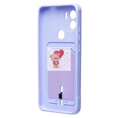 Чехол-накладка для Xiaomi Redmi A1+ (светло-фиолетовый) - SC304 с картхолдером