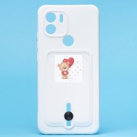 Чехол-накладка для Xiaomi Redmi A1+ (белый) - SC304 с картхолдером