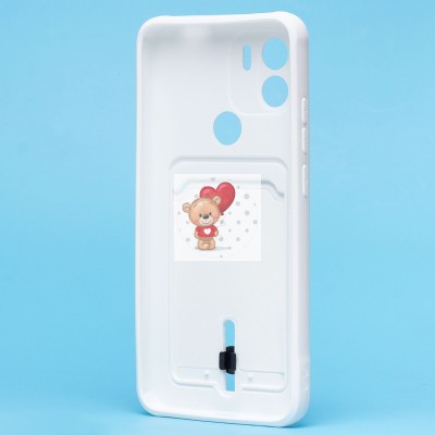 Чехол-накладка для Xiaomi Redmi A1+ (белый) - SC304 с картхолдером