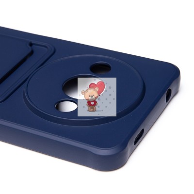 Чехол-накладка для Xiaomi Redmi A3 (темно-синий) - SC304 с картхолдером