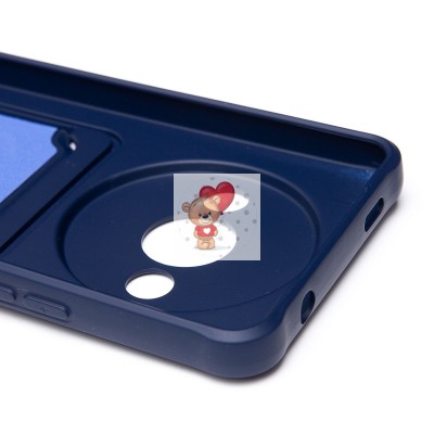 Чехол-накладка для Xiaomi Redmi A3 (темно-синий) - SC304 с картхолдером