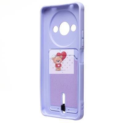 Чехол-накладка для Xiaomi Redmi A3 (светло-фиолетовый) - SC304 с картхолдером