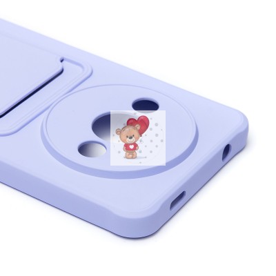 Чехол-накладка для Xiaomi Redmi A3 (светло-фиолетовый) - SC304 с картхолдером