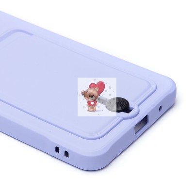 Чехол-накладка для Xiaomi Redmi A3 (светло-фиолетовый) - SC304 с картхолдером