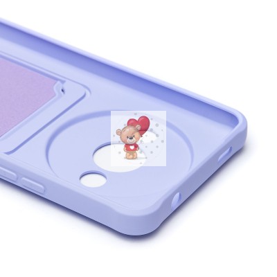 Чехол-накладка для Xiaomi Redmi A3 (светло-фиолетовый) - SC304 с картхолдером