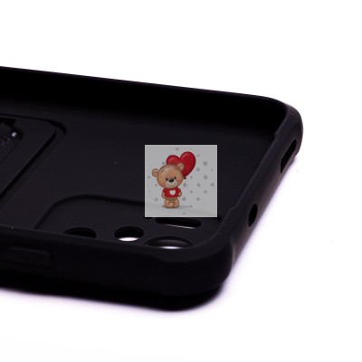 Чехол-накладка для Xiaomi Redmi Note 10S (черный) - SC304 с картхолдером