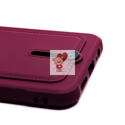 Чехол-накладка для Xiaomi Redmi Note 10S (бордовый) - SC304 с картхолдером Чехол-накладка для Xiaomi Redmi Note 10S (бордовый) - SC304 с картхолдером