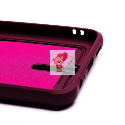 Чехол-накладка для Xiaomi Redmi Note 10S (бордовый) - SC304 с картхолдером Чехол-накладка для Xiaomi Redmi Note 10S (бордовый) - SC304 с картхолдером