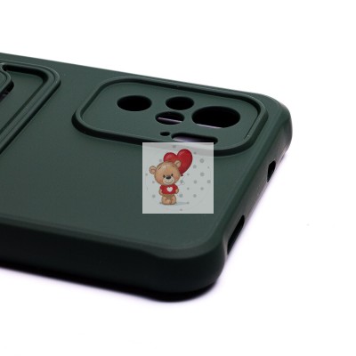 Чехол-накладка для Xiaomi Redmi Note 10S (темно-зеленый) - SC304 с картхолдером Чехол-накладка для Xiaomi Redmi Note 10S (темно-зеленый) - SC304 с картхолдером