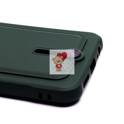 Чехол-накладка для Xiaomi Redmi Note 10S (темно-зеленый) - SC304 с картхолдером Чехол-накладка для Xiaomi Redmi Note 10S (темно-зеленый) - SC304 с картхолдером