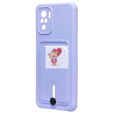 Чехол-накладка для Xiaomi Redmi Note 10S (темно-фиолетовый) - SC304 с картхолдером Чехол-накладка для Xiaomi Redmi Note 10S (темно-фиолетовый) - SC304 с картхолдером