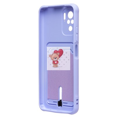 Чехол-накладка для Xiaomi Redmi Note 10S (темно-фиолетовый) - SC304 с картхолдером Чехол-накладка для Xiaomi Redmi Note 10S (темно-фиолетовый) - SC304 с картхолдером