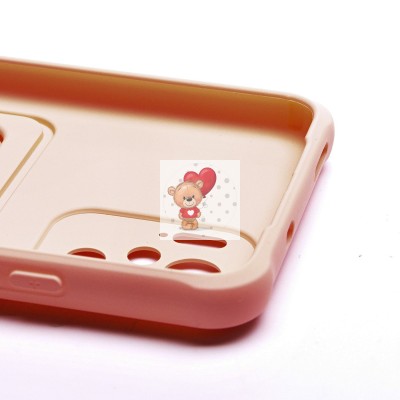 Чехол-накладка для Xiaomi Redmi Note 10S (светло-розовый) - SC304 с картхолдером