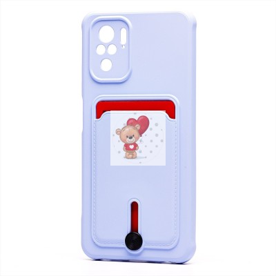 Чехол-накладка для Xiaomi Redmi Note 10S (светло-фиолетовый) - SC304 с картхолдером Чехол-накладка для Xiaomi Redmi Note 10S (светло-фиолетовый) - SC304 с картхолдером