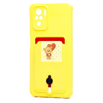 Чехол-накладка для Xiaomi Redmi Note 10S (желтый) - SC304 с картхолдером Чехол-накладка для Xiaomi Redmi Note 10S (желтый) - SC304 с картхолдером