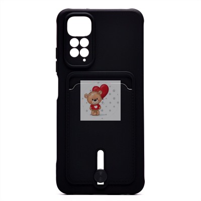 Чехол-накладка для Xiaomi Redmi Note 11S 4G (черный) - SC304 с картхолдером Чехол-накладка для Xiaomi Redmi Note 11S 4G (черный) - SC304 с картхолдером