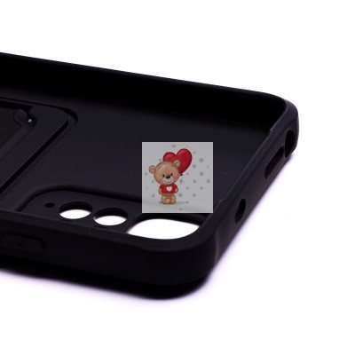 Чехол-накладка для Xiaomi Redmi Note 11S 4G (черный) - SC304 с картхолдером