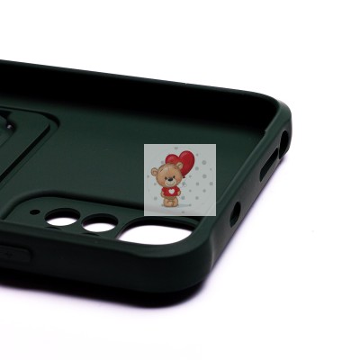 Чехол-накладка для Xiaomi Redmi Note 11S 4G (темно-зеленый) - SC304 с картхолдером Чехол-накладка для Xiaomi Redmi Note 11S 4G (темно-зеленый) - SC304 с картхолдером