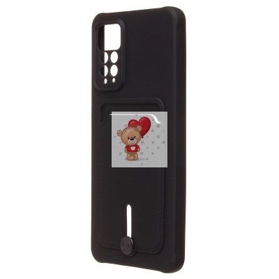 Чехол-накладка для Xiaomi Redmi Note 11 Pro 4G Global (черный) - SC304 с картхолдером