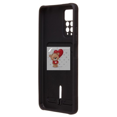 Чехол-накладка для Xiaomi Redmi Note 11 Pro 4G Global (черный) - SC304 с картхолдером