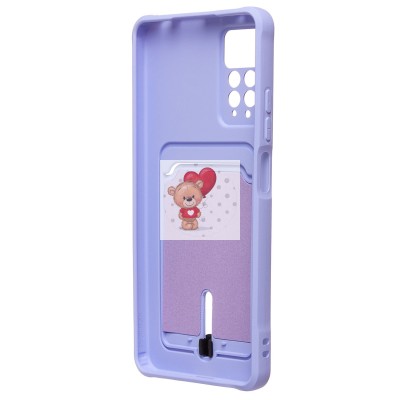 Чехол-накладка для Xiaomi Redmi Note 11 Pro 5G Global (темно-фиолетовый) - SC304 с картхолдером