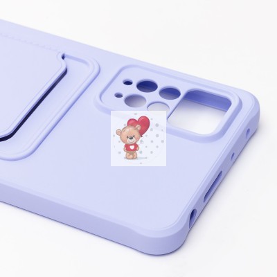 Чехол-накладка для Xiaomi Redmi Note 11 Pro 5G Global (темно-фиолетовый) - SC304 с картхолдером