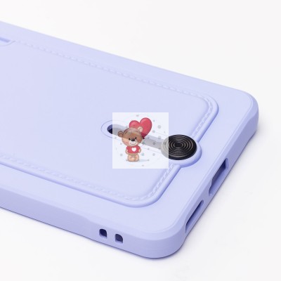 Чехол-накладка для Xiaomi Redmi Note 11 Pro 5G Global (темно-фиолетовый) - SC304 с картхолдером