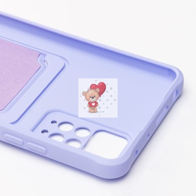 Чехол-накладка для Xiaomi Redmi Note 11 Pro 5G Global (темно-фиолетовый) - SC304 с картхолдером