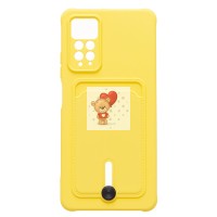 Чехол-накладка для Xiaomi Redmi Note 11 Pro 5G Global (желтый) - SC304 с картхолдером