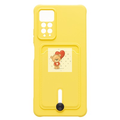 Чехол-накладка для Xiaomi Redmi Note 11 Pro 5G Global (желтый) - SC304 с картхолдером Чехол-накладка для Xiaomi Redmi Note 11 Pro 5G Global (желтый) - SC304 с картхолдером