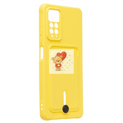 Чехол-накладка для Xiaomi Redmi Note 11 Pro 5G Global (желтый) - SC304 с картхолдером