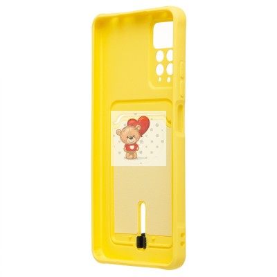 Чехол-накладка для Xiaomi Redmi Note 11 Pro 5G Global (желтый) - SC304 с картхолдером