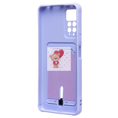 Чехол-накладка для Xiaomi Redmi Note 11 Pro 5G CN (темно-фиолетовый) - SC304 с картхолдером