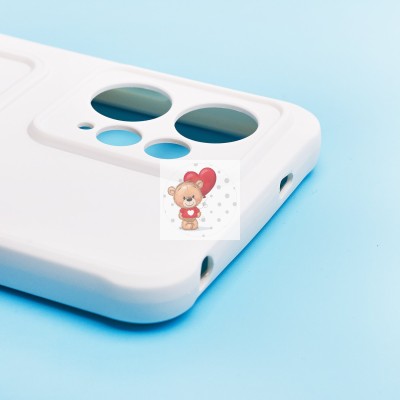 Чехол-накладка для Xiaomi Redmi Note 12 4G (белый) - SC304 с картхолдером