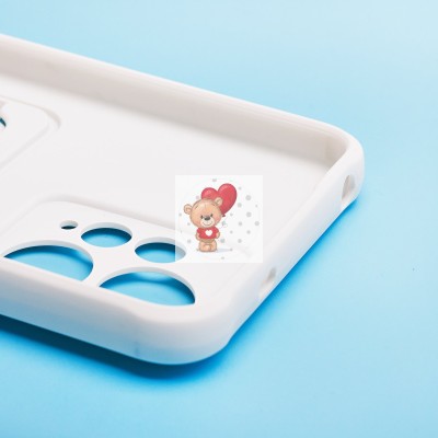 Чехол-накладка для Xiaomi Redmi Note 12 4G (белый) - SC304 с картхолдером