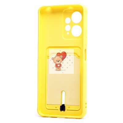 Чехол-накладка для Xiaomi Redmi Note 12 4G (желтый) - SC304 с картхолдером