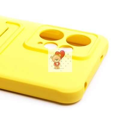 Чехол-накладка для Xiaomi Redmi Note 12 4G (желтый) - SC304 с картхолдером