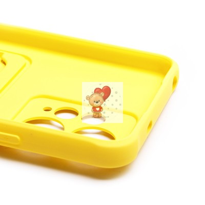 Чехол-накладка для Xiaomi Redmi Note 12 4G (желтый) - SC304 с картхолдером