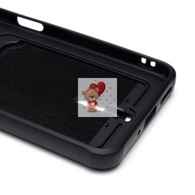 Чехол-накладка для Xiaomi Redmi Note 12 5G Global (черный) - SC304 с картхолдером