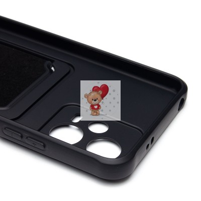 Чехол-накладка для Xiaomi Redmi Note 12 5G Global (черный) - SC304 с картхолдером