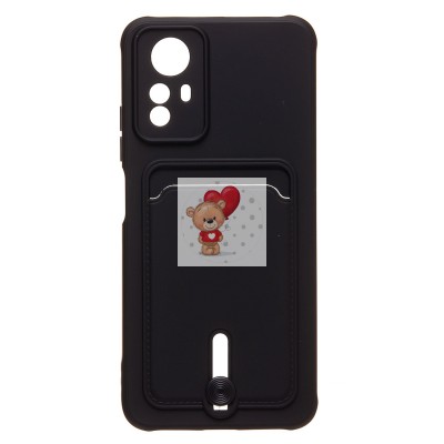 Чехол-накладка для Xiaomi Redmi Note 12S (черный) - SC304 с картхолдером