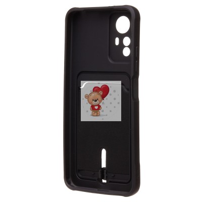 Чехол-накладка для Xiaomi Redmi Note 12S (черный) - SC304 с картхолдером Чехол-накладка для Xiaomi Redmi Note 12S (черный) - SC304 с картхолдером