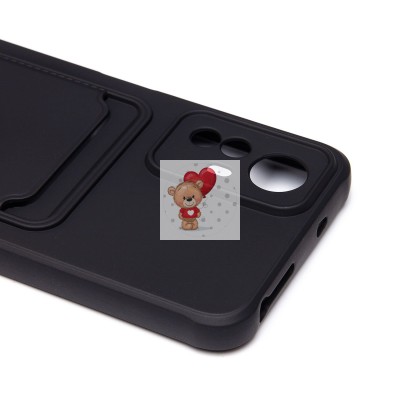 Чехол-накладка для Xiaomi Redmi Note 12S (черный) - SC304 с картхолдером Чехол-накладка для Xiaomi Redmi Note 12S (черный) - SC304 с картхолдером